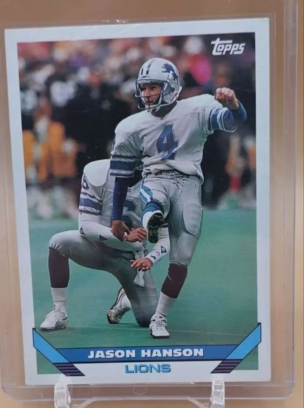 1993 Topps #320 Jason Hanson Card